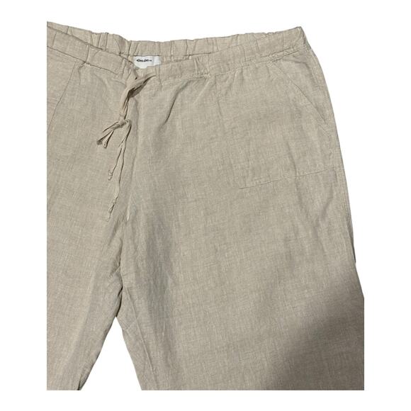 Allen Allen Linen pants drawstring bundle of 2 black & Khaki color size 2 X - Picture 7 of 10